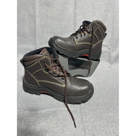 Skechers Other - SKECHERS Men's Steel Toe‎ Work Boots Puncture Resistant Leather Shoes Sz 9 Brown